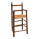 High chair made of straw and wood