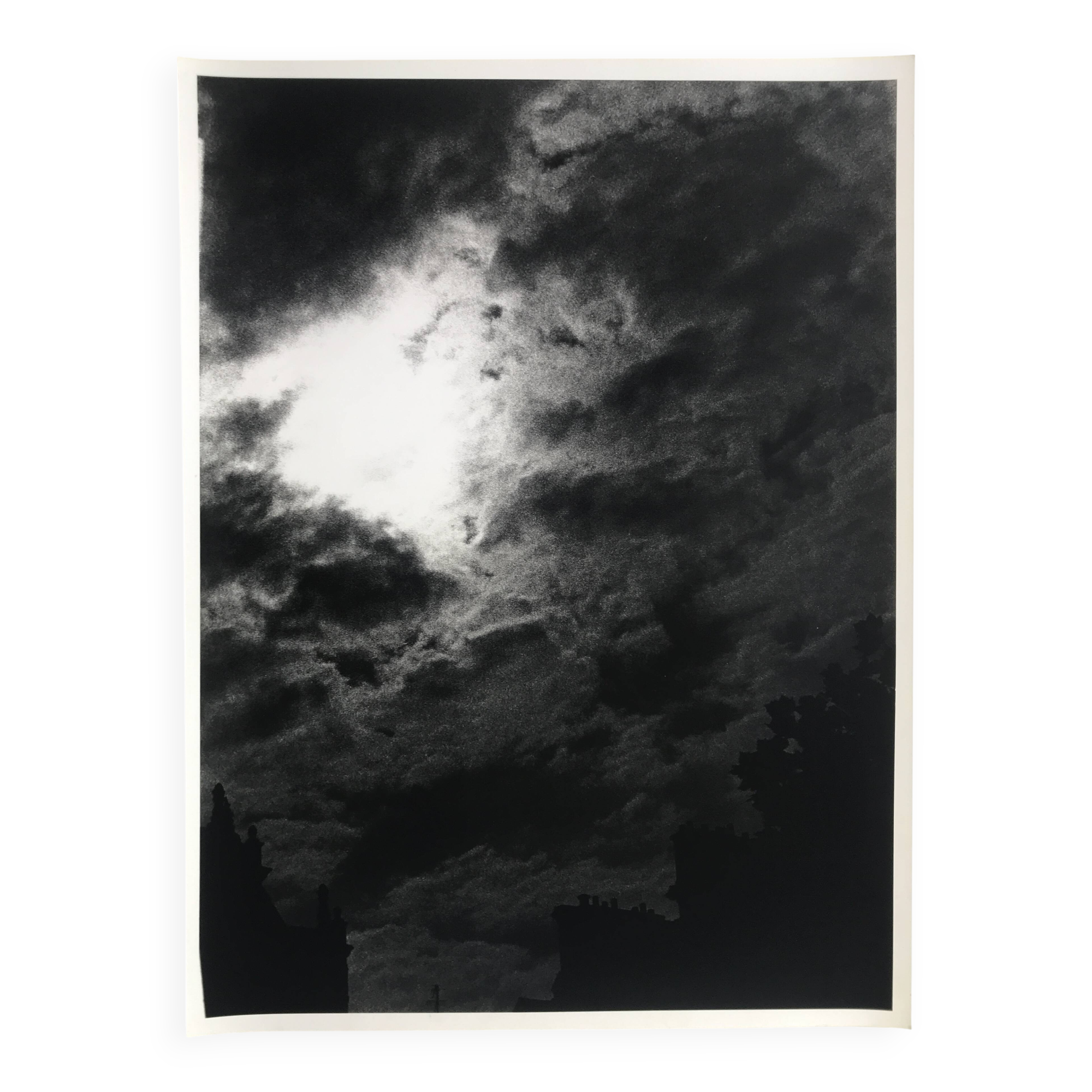 Rosine nusimovici, untitled (cloud ii), c 1980. black and white silver print