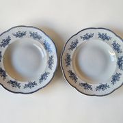 6 assiettes creuses Badonviller modèle Richelieu