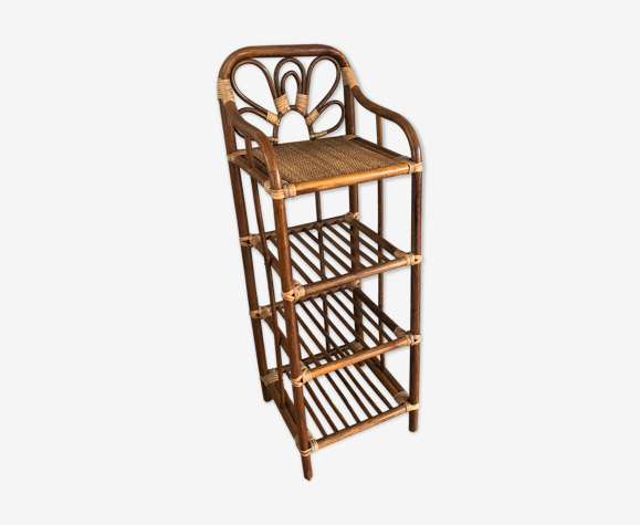 Vintage rattan shelf
