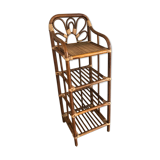 Vintage rattan shelf