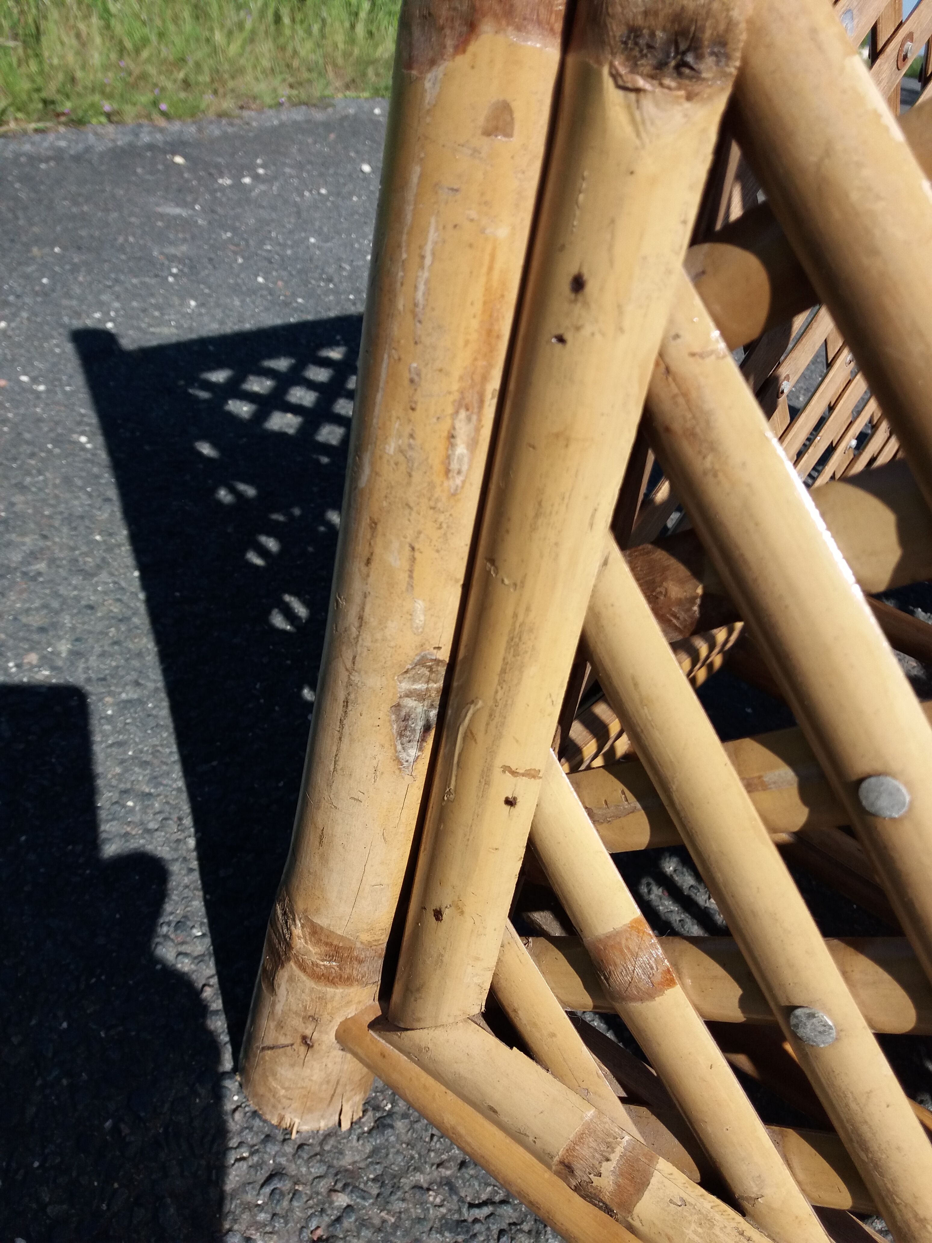 Square pot cover in bamboo