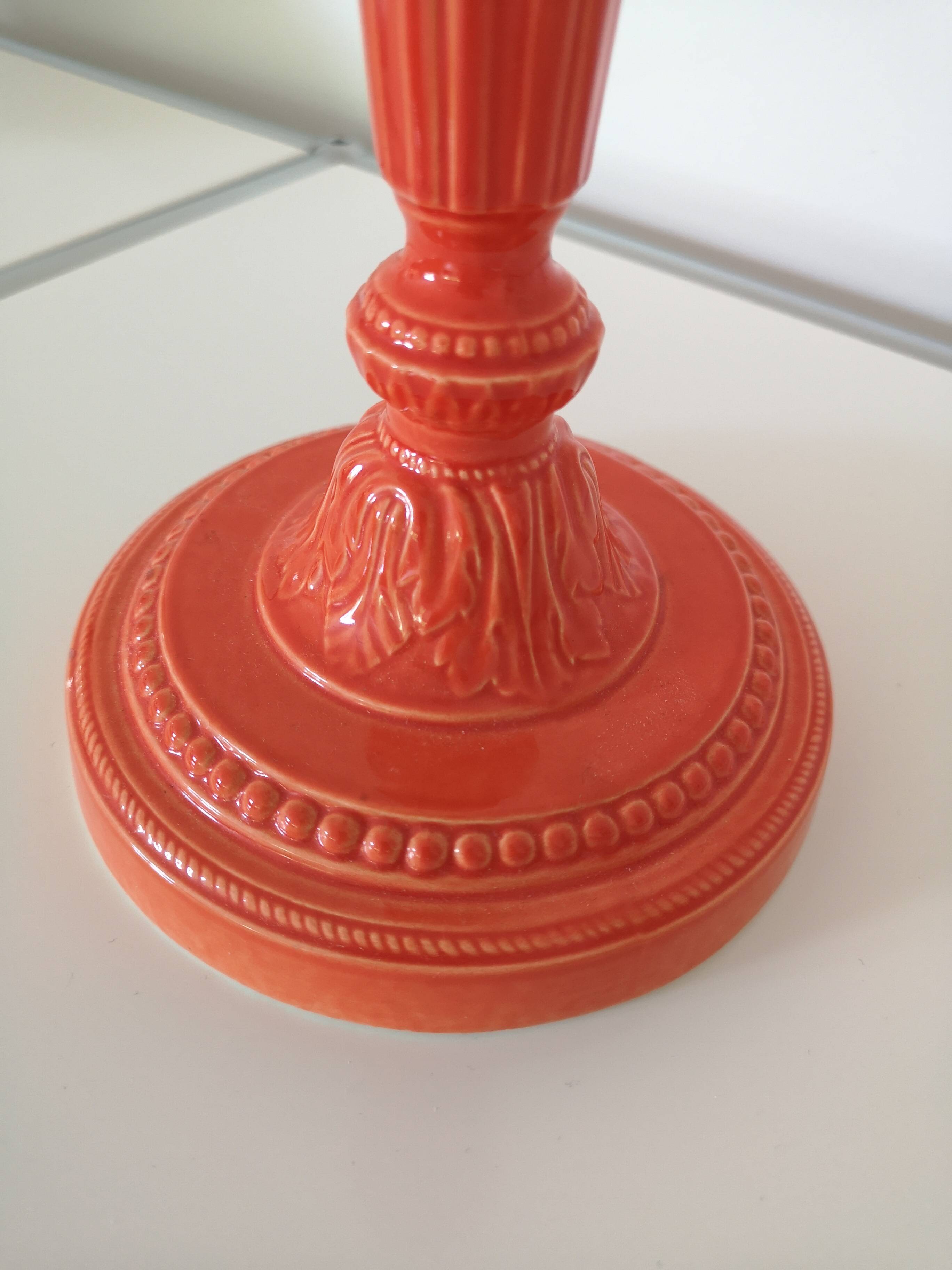 Genuine Gien candle holder.