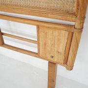Mid-century rattan head board, 1970's