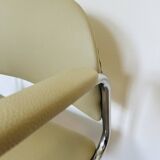Vintage Office Armchair in Pistachio Color by Kovona