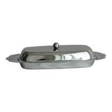 light metal butter dish
