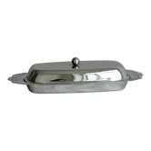 light metal butter dish