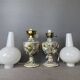 Pair Portuguese porcelain table lamps limited numbered by Alconaca