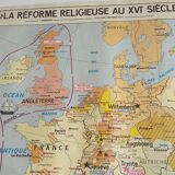 Carte scolaire ancienne