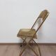 Set of 4 opera theater folding chairs from the 70s two-tone velvet brass