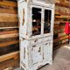 Armoire parisienne vitrée et patinée