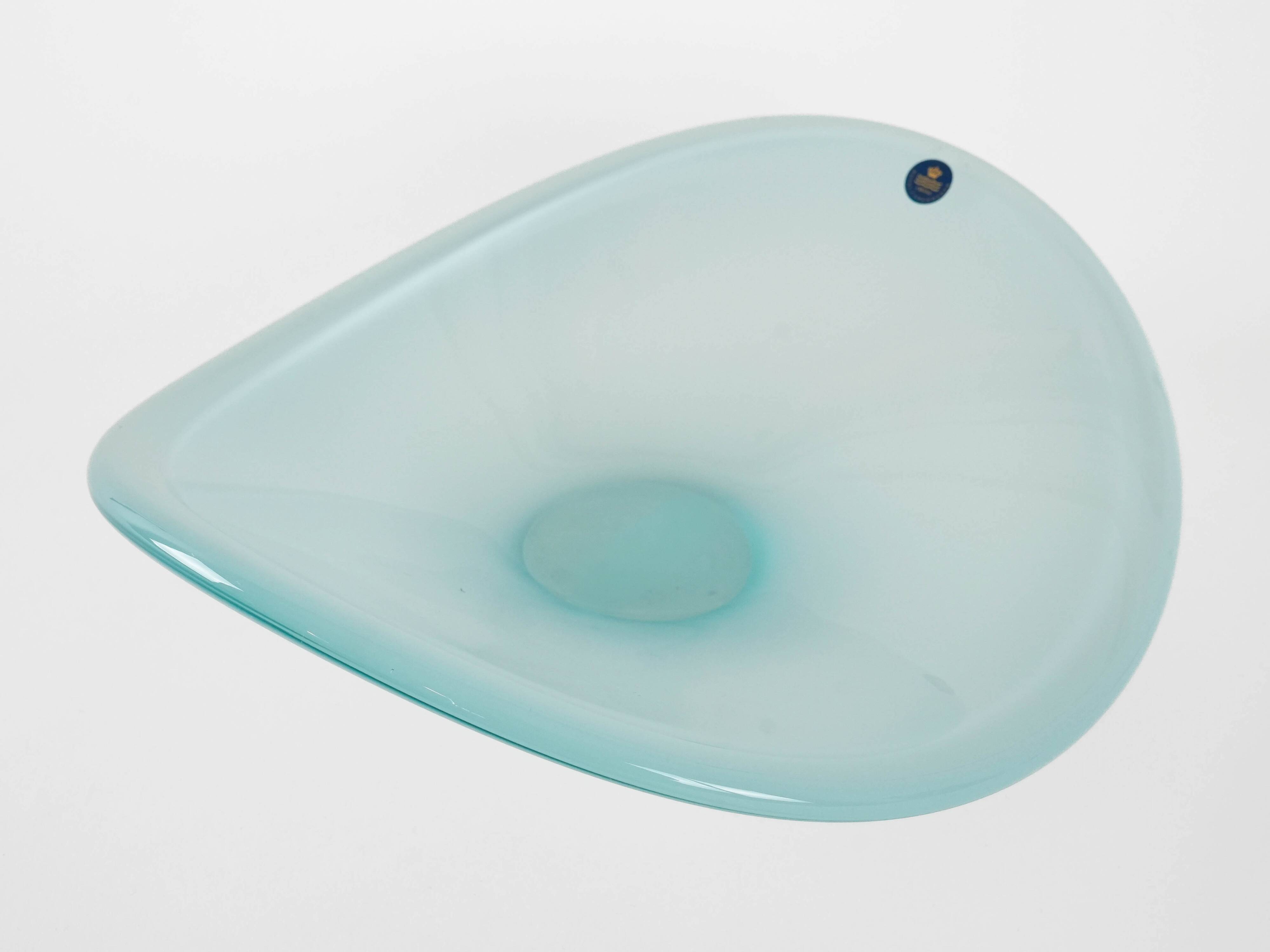 Crystal platter, Danish design, 1960s, manufactured by Royal Copenhagen