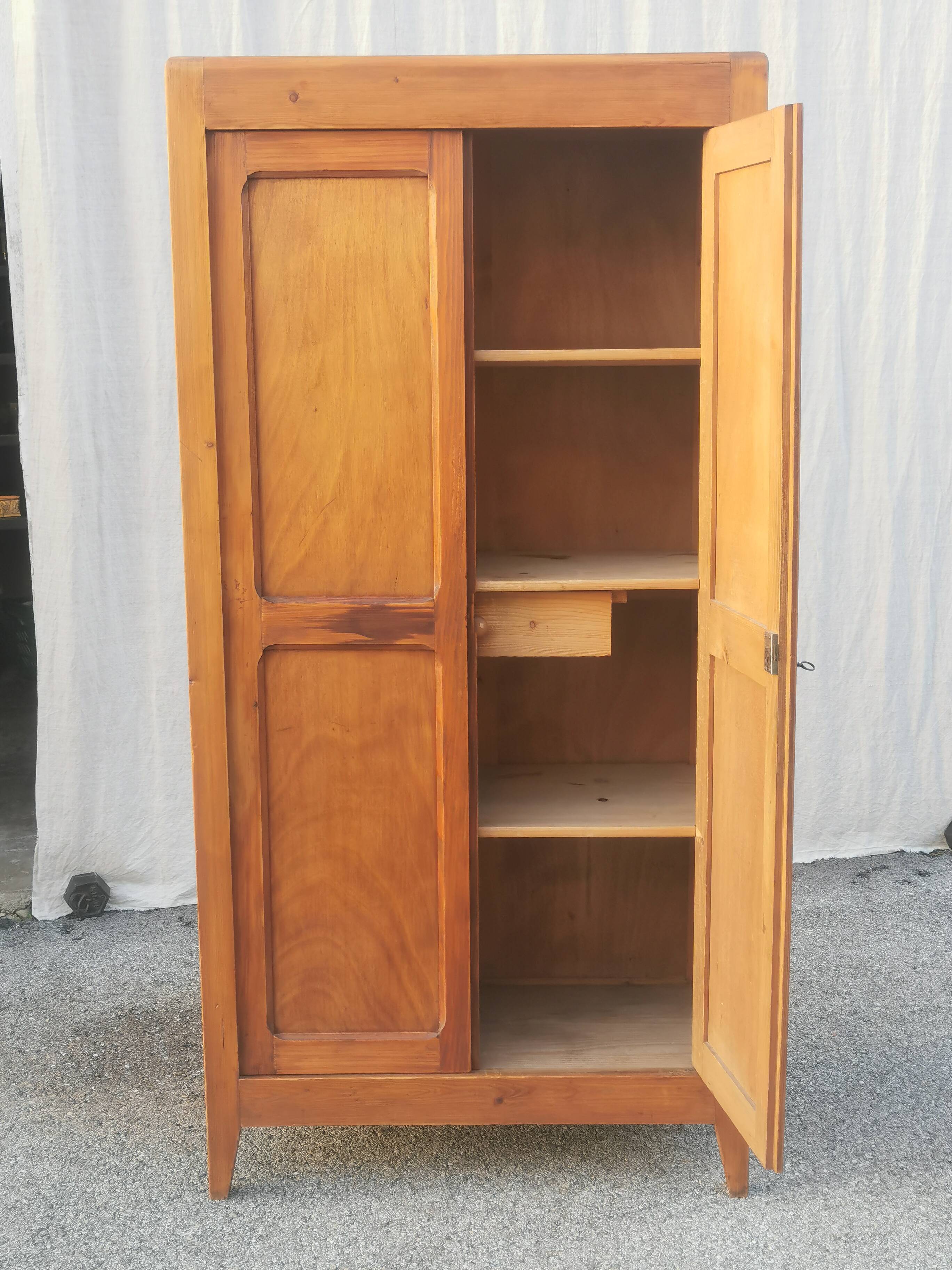 Vintage wardrobe with 2 doors