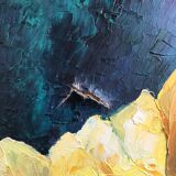 Table bouquet of yellow roses