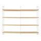 String shelf by Nils Strinning in ash veneer, 1949