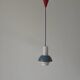 Metal and blue glass ceiling light by Ernest Igl for Hillebrand, 1950s, Germany