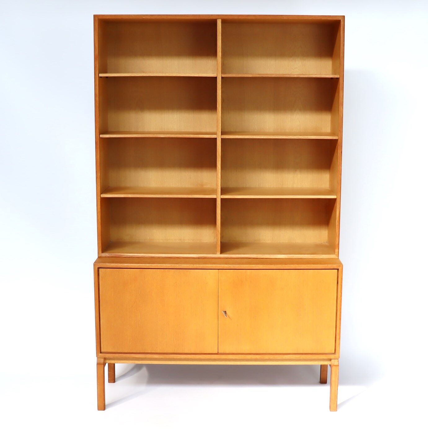 Bibliothèque en chêne années 60