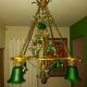 Very large art nouveau chandelier Murano (1 meter)