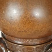 Pair of Japanese-style Candelabra by Ferdinand Barbedienne and Edouard Lievre.