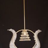 Elegant Art Decò Barovier and Toso Chandelier, 1940s