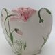 Vintage ceramic cache-pot with floral relief (Barbotine) – Ø 20 cm
