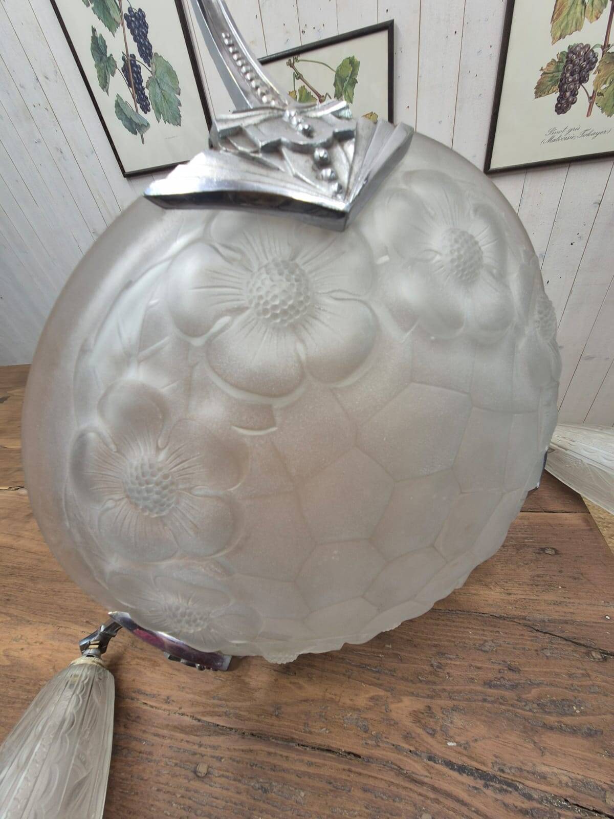 Degué Art Deco Chandelier