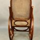 Rocking chair in curved wood