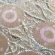 Vintage hand-embroidered Uzbek Suzani 244x335 cm