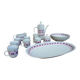 Service à café et plats de service en porcelaine Alfoldi 14 pièces Circa 70