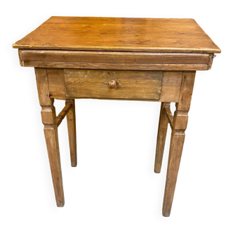 Desk desk in pitchpin early 20th century with drawer