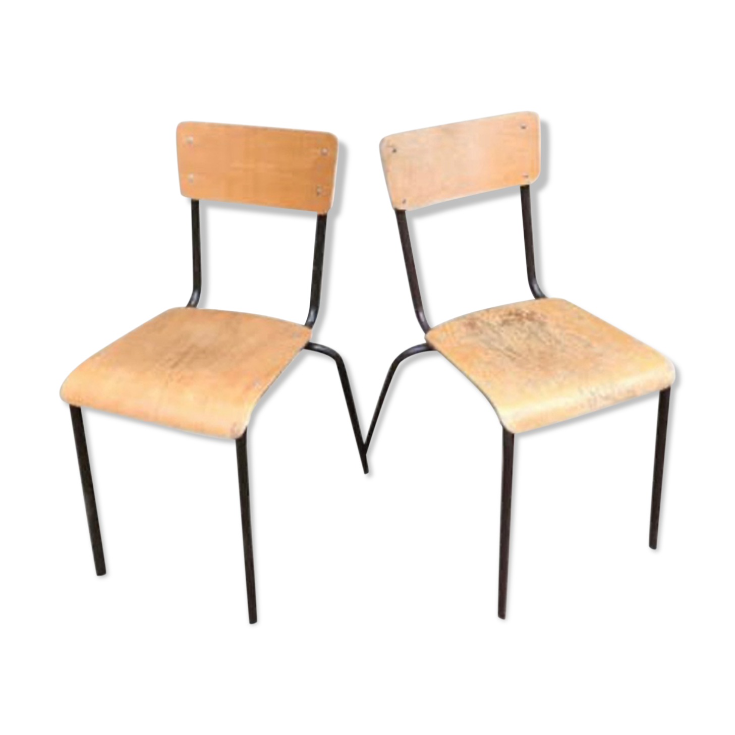 Pair of Mulca school chairs