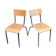 Pair of Mulca school chairs