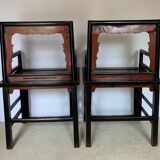 Pair of Chinese armchairs