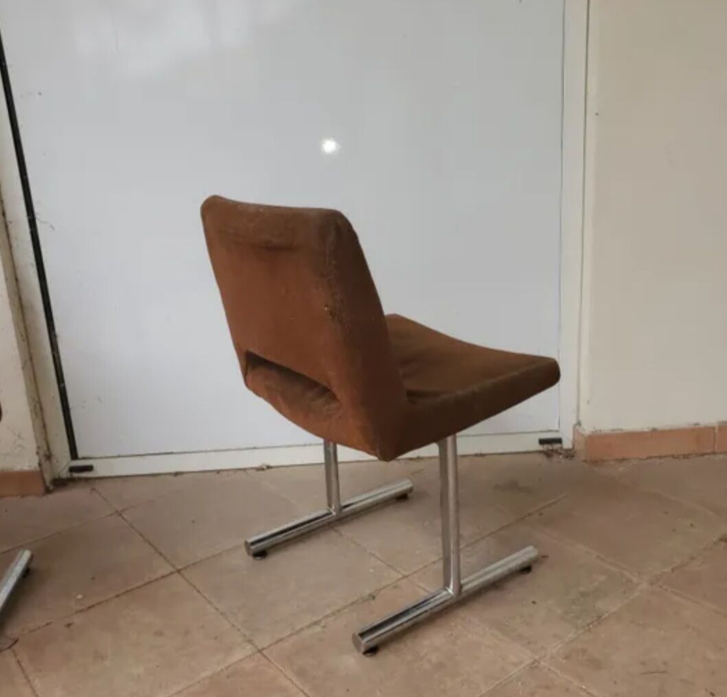 Set of 4 design chairs years 70 Georges Frydman vintage