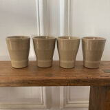 4 stoneware cups