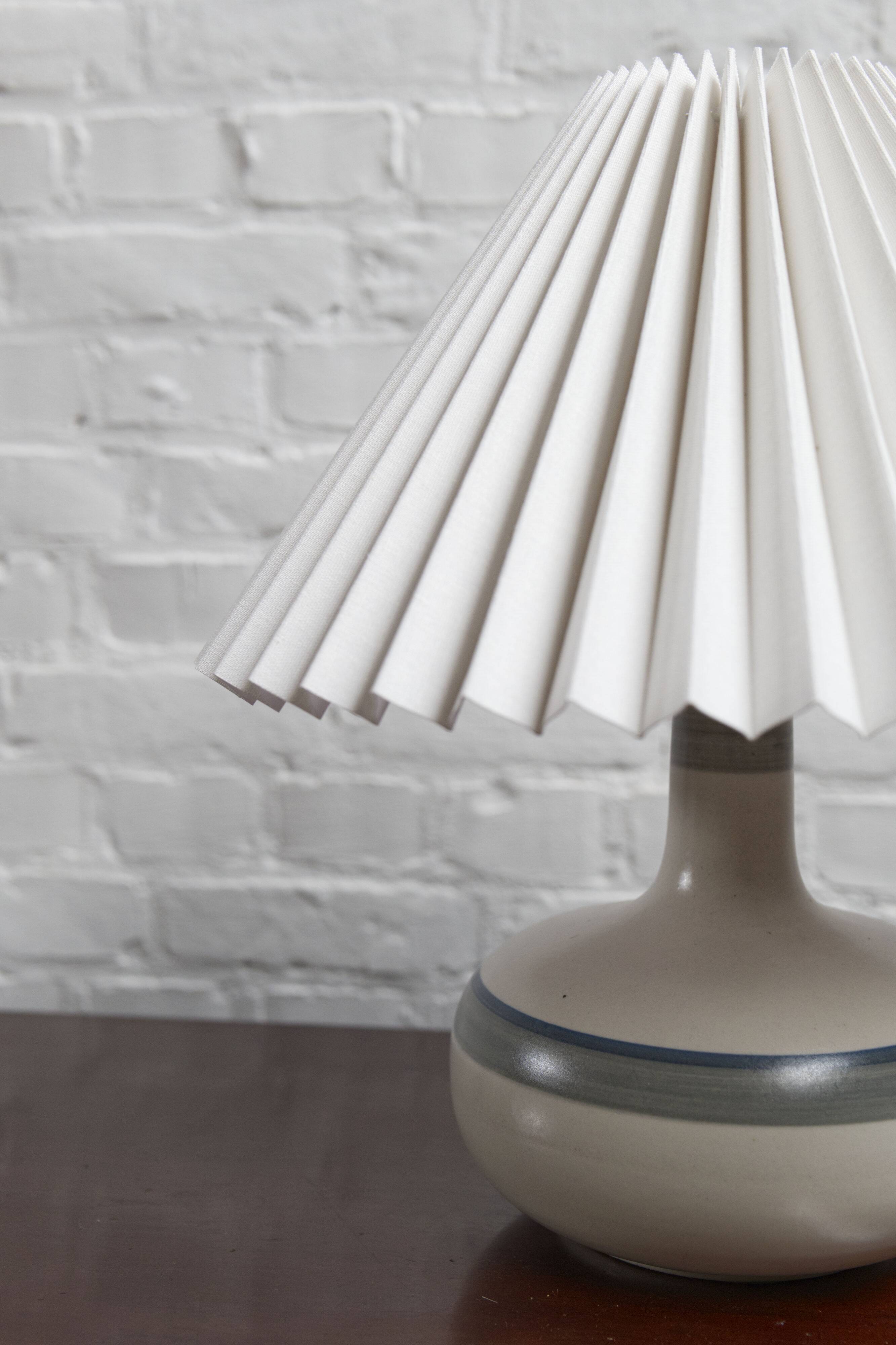 Vintage ceramic table lamp by Axella Stentoj, Denmark, 1960s