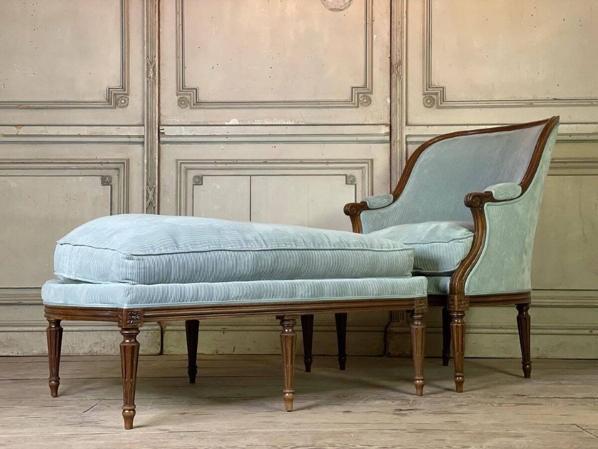 Duchesse brisée de style Louis XVI vers 1900