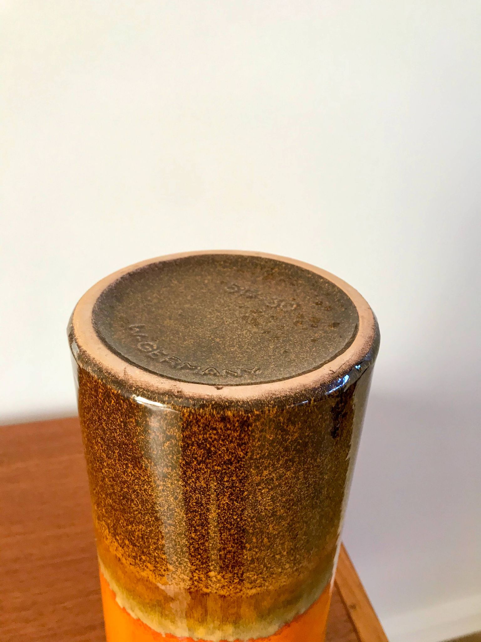 grand vase en céramique West Germany