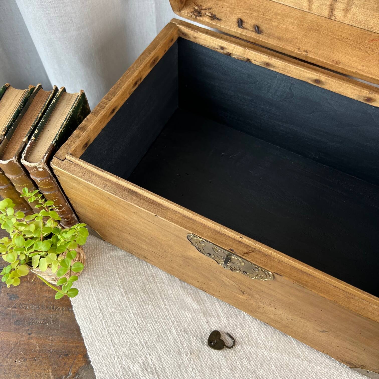 Restored wooden chest