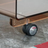 Vintage plexiglas tv/hifi unit