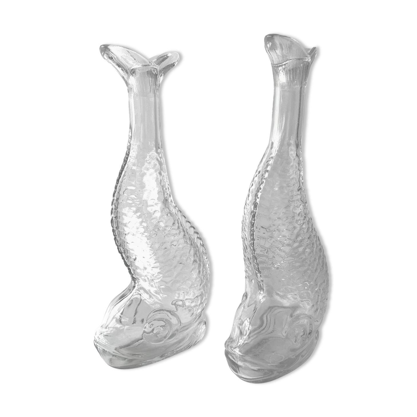 Duo de carafes poisson