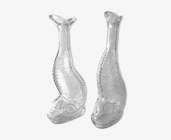 Duo de carafes poisson