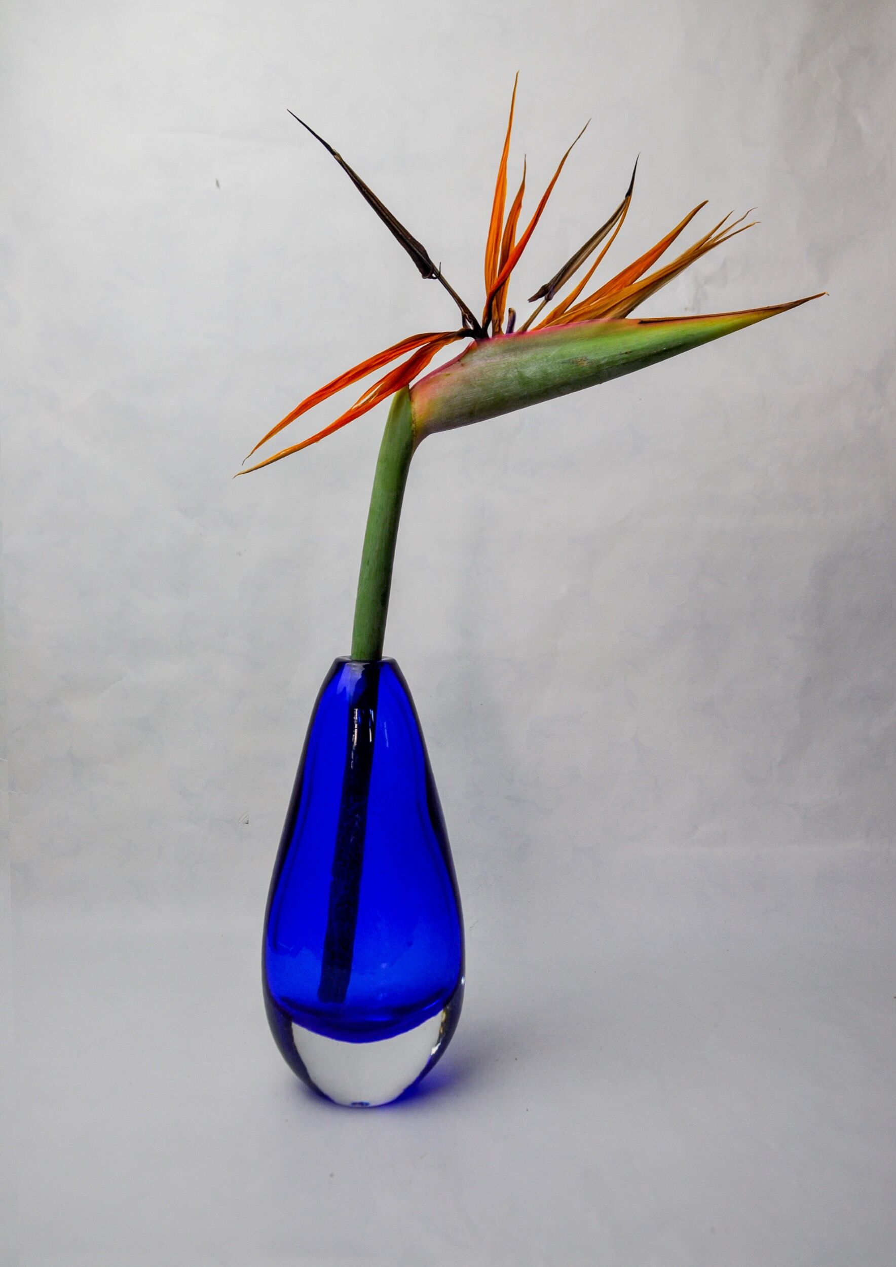 Blue sommerso vase by seguso, Murano glass, Italy, 1970