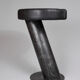 Solid wood sculptural side table, original contemporary design, logniture