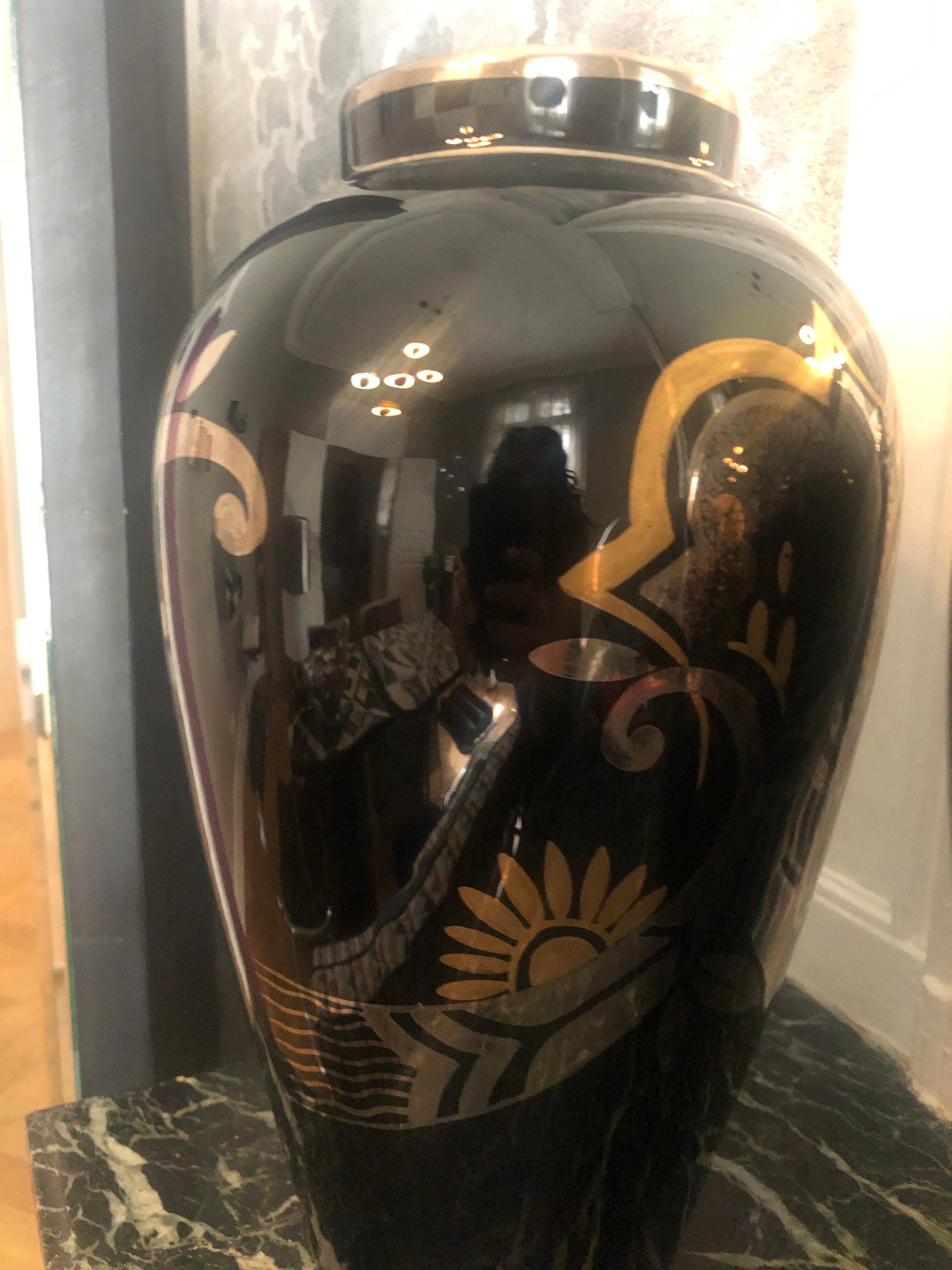 Pair of art deco vases