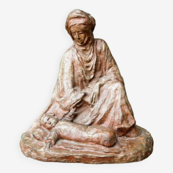 Orientalist Virgin and Child, terracotta