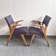 Paire de fauteuils bridge vintage 1950