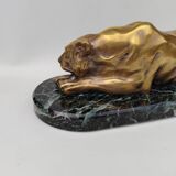 Bronze panther by Henri Payen. 1930s.