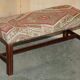 Padded footrest bench in Victorian Kilim style by George Smith