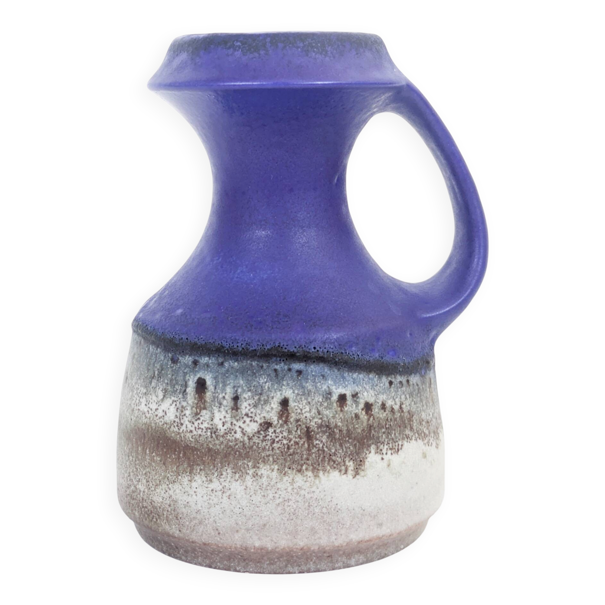 Vase Jug Steuler Ceramics West Germany Cobalt Blue 1960s